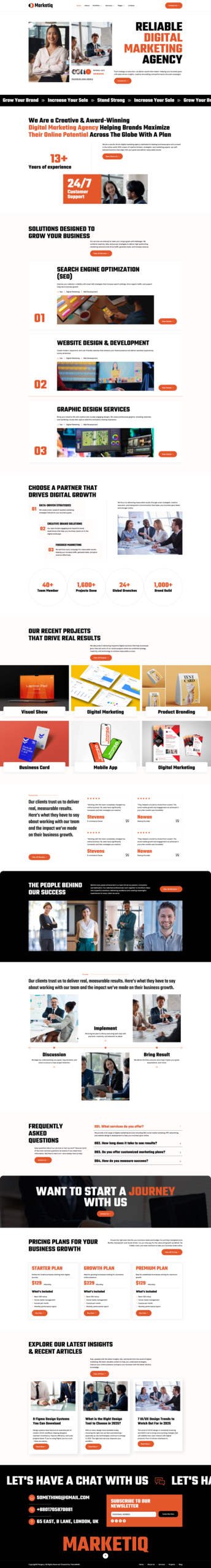 Marketiq - Digital Web Agency Elementor Template Kit