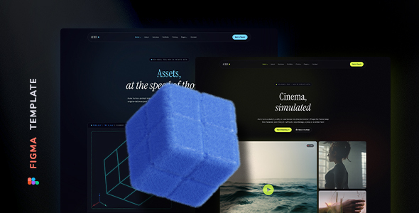 Aurix - AI-directed Creative Studios Template for Figma