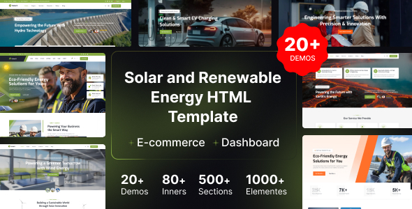 SolarX -  Solar & Renewable Energy HTML Template
