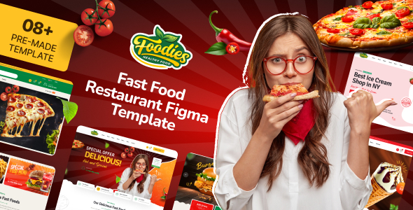 Foodies - Fast Food Restaurant Figma Template