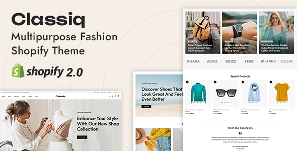 Classiq - Classic Fashion Store Shopify 2.0 Responsive Theme