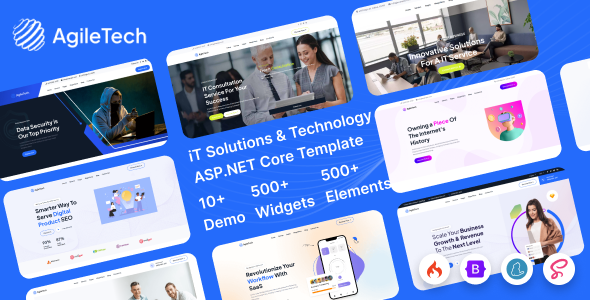 Agiletech - ASP.NET Core 9 && MVC 5 IT Solutions & Technology Service Multipurpose Template