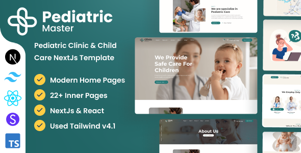 ClinicMaster - Pediatrics & Child Care Next Js Template
