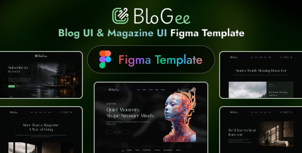 BloGee - Blog and Magazine Figma Premium UI Template