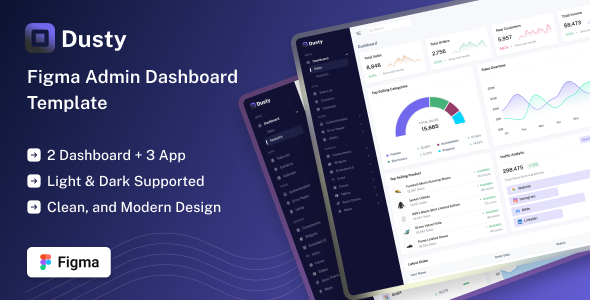 Dusty - Figma Admin & Dashboard Template