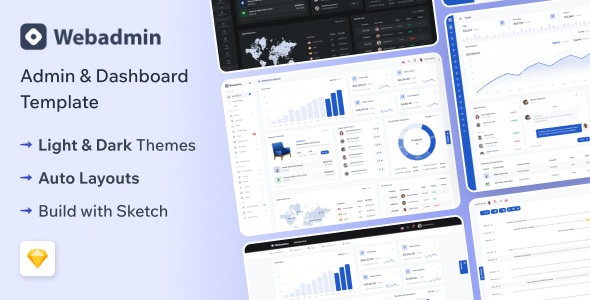 Webadmin - Sketch Admin Dashboard Template