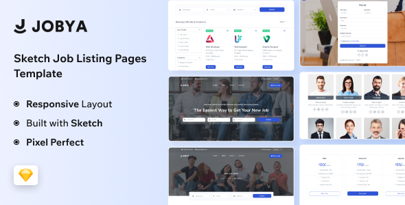 Jobya - Sketch Job Board & Recruitment Template
