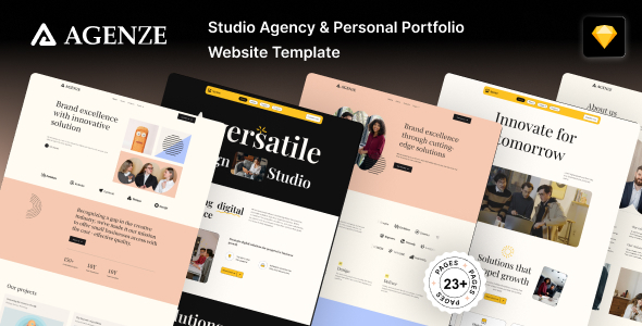 Agenze - Sketch Creative Agency & Portfolio Website Template