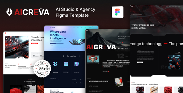 AICREVA - Figma AI Studio Agency Website Template