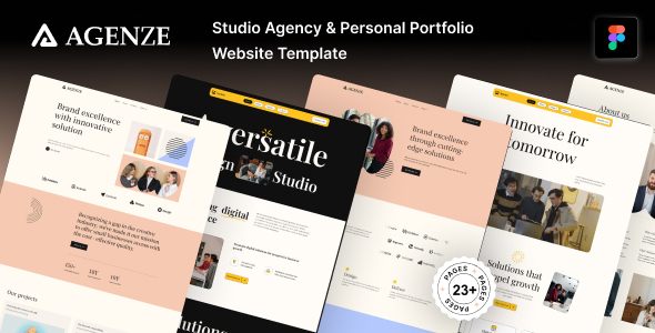 Agenze - Figma Creative Agency & Portfolio Website Template