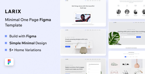 Larix - Figma Startup & Portfolio Template