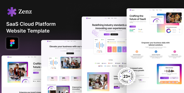 Zenz - Figma SaaS Cloud Platform Template