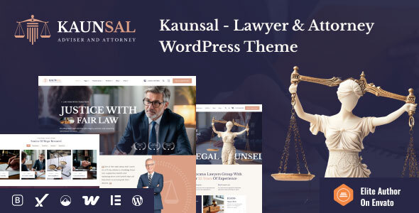 Kaunsal – Lawyer & Attorney WordPress Theme