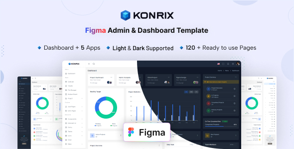 Konrix - Figma Admin & Dashboard Template