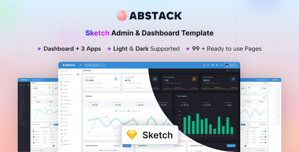 Abstack - Sketch Admin & Dashboard Template