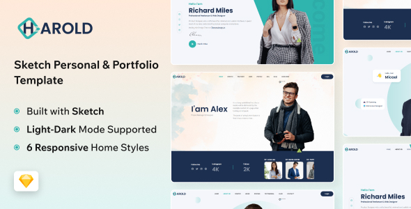 Harold - Sketch Personal Portfolio & Resume Template