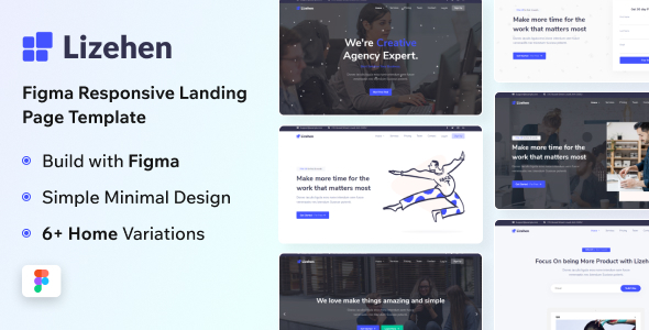 Lizehen - Figma Agency & Startup Landing Page Template