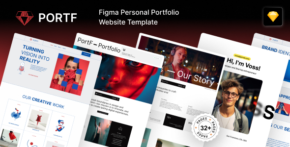 PORTF - Sketch Personal Portfolio WebsiteTemplate