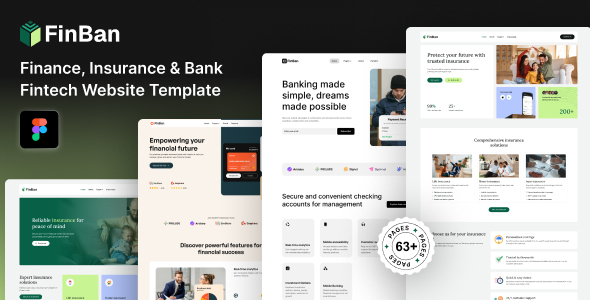 FinBan - Figma Finance, Insurance & FinTech Template