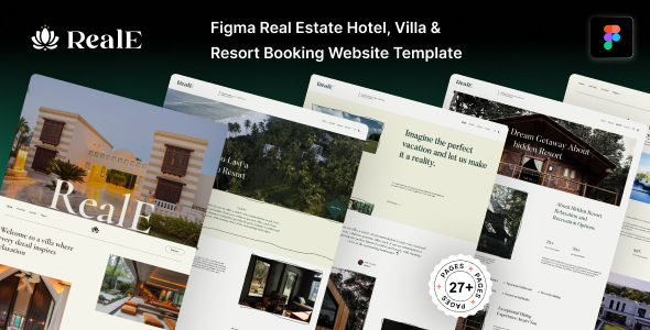 RealE - Figma Real Estate Hotel, Villa & Resort Booking Template