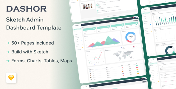Dashor - Sketch Admin Dashboard Template