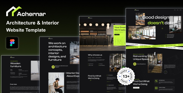 Achernar - Architecture & Interior Design Figma Template