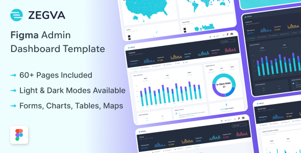 Zegva - Figma Sales Admin Dashboard Template