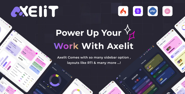 Axelit Codeigniter 4 Admin Dashboard Template