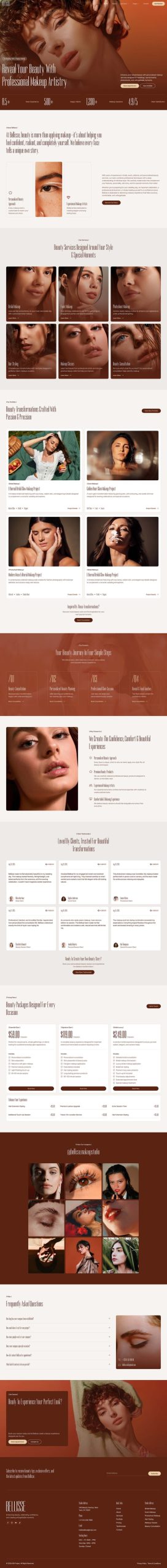 Bellisse - Makeup Artist & Beauty Studio Elementor Template Kit