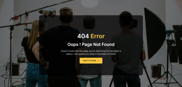 Vidtio - Video Production Elementor Template Kit