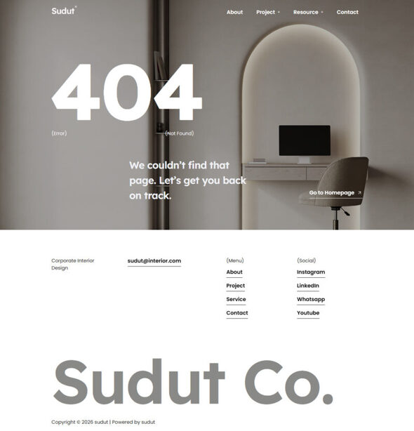 Sudut - Corporate Interior Design Elementor Kit