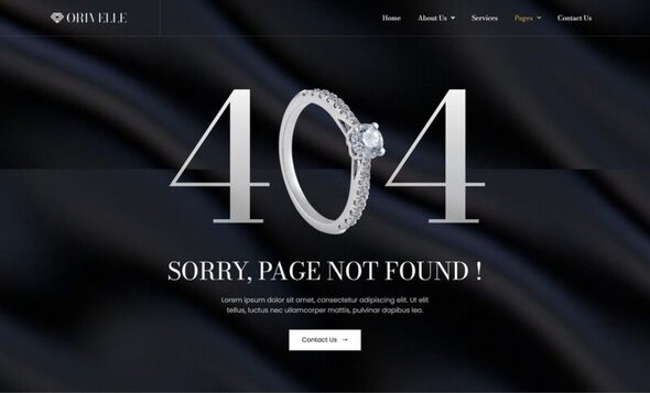 Orivelle - Luxury Jewelry Collection Elementor Template Kit