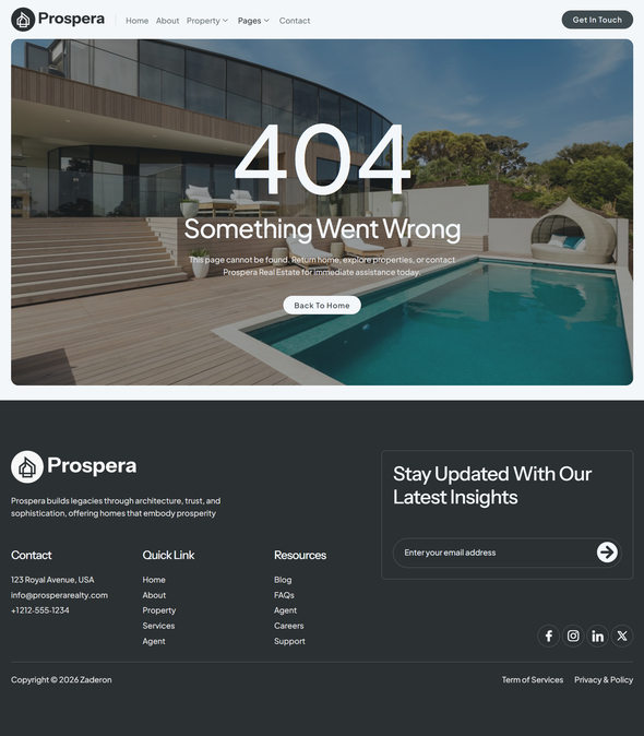 Prospera - Luxury Real Estate Elementor Template Kit