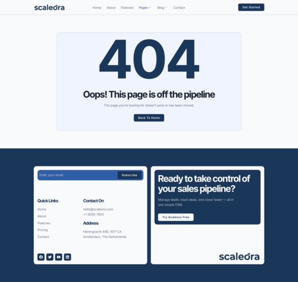 Scaleora - SaaS & Tech Startup Elementor Template Kit