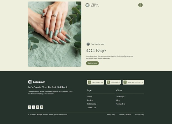 Snalis - Nail Salon & Beauty Care Elementor Template Kit