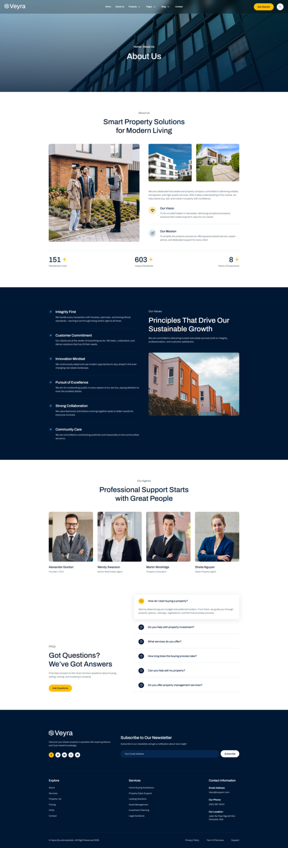 Veyra - Modern Real Estate & Property Elementor Template Kit