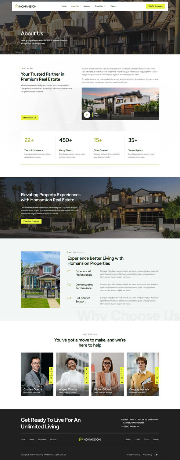 Homansion - Real Estate & Property Elementor Template Kit