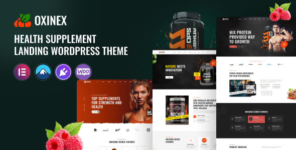 Oxinex - Health Supplement WordPress Theme