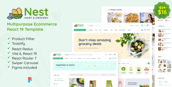 Nest- React 19 Redux Ecommerce Template