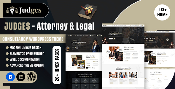 Judges - Attorney & Legal Consultancy WordPress Theme