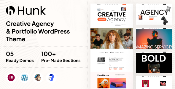 Hunk – Digital Agency & Portfolio WordPress Theme