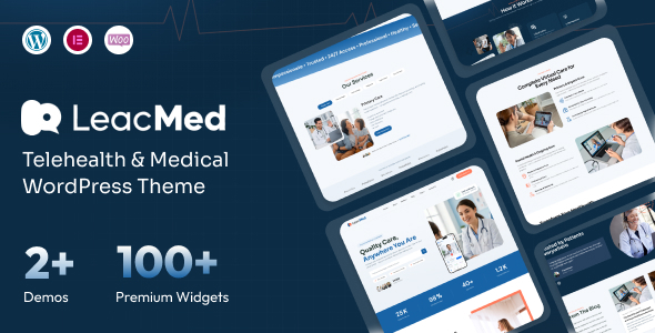 Leacmed – Telehealth & Medical WordPress Theme