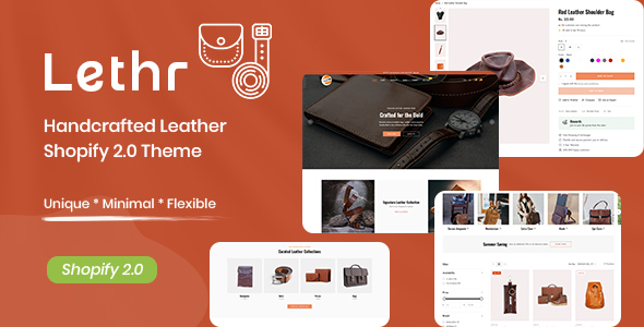 Lethr - Handcrafted Leather Shopify 2.0 Theme