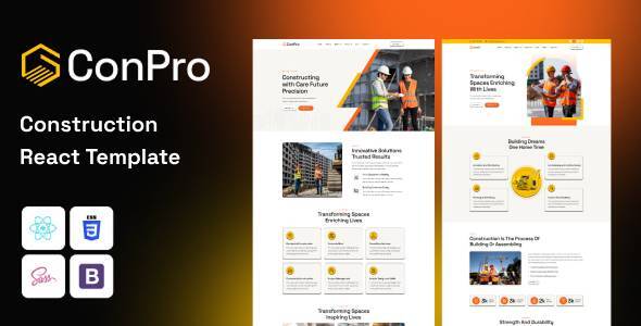 ConPro – Construction & Building React Template