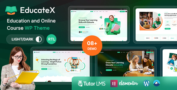 EducateX - Education & Online Course WordPress Theme + RTL
