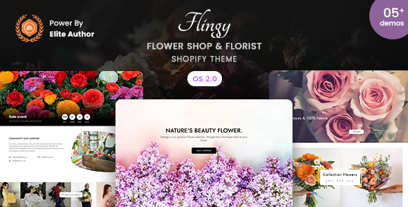 Flingy - Flower Shop & Florist Responsive Shopify 2.0 Theme