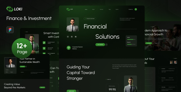 Loki - Finance & Investment Figma Template