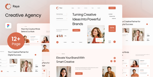 Raya - Creative Agency Figma Template
