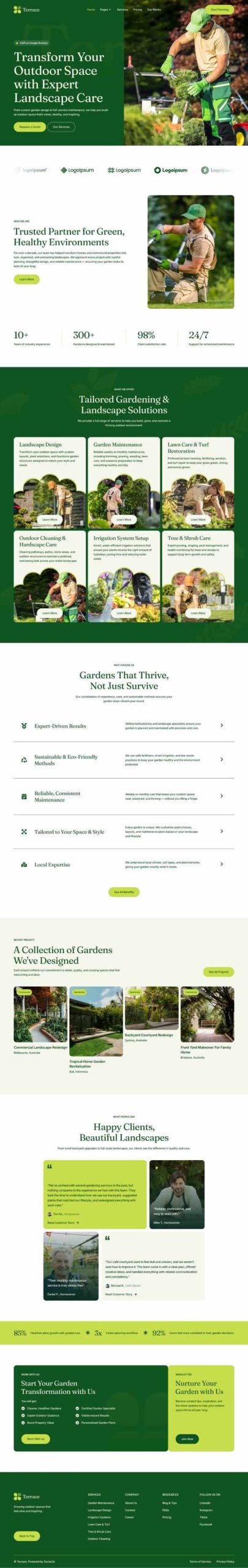 Terrace - Gardening & Landscape Services Elementor Template Kit