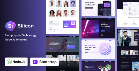 Silicon - Nodejs Multipurpose Business & Technology Template